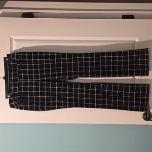Apt. 9 Black and White Checkered Trousers